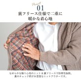 シニアファッション メンズ 80代 70代 60代 90代 秋冬 あったか 防寒 ケーブルニット×裏フリース ジップアップジャケット おじいちゃん 服 誕生日 プレゼント 紳士服 アウター ジャンパー 男性 祖父 お年寄り 老人 高齢者 ギフト（cdk-mo1-654700）