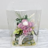 【最後の1点】花待ちの小さなイス ― 7つの薔薇の約束 ―　プリザーブドフラワー　ドライフラワー 　お祝い 　飾り　ウェディング