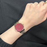 カルバンクライン 腕時計 正規品 5年保証 対象商品 純正 ショッパー付き レディース レッド バーガンディ ローズゴールド ブレスレット 時計 エレガント シンプル ビジネス プレゼント ギフト 彼女 妻 母親 ブランド 時計 成人 卒業 入学