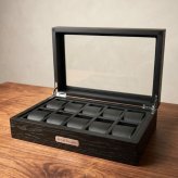 正規品 ロイヤルハウゼン 腕時計 収納ケース 10本 時計ケース ウォッチケース コレクションケース 木目調 ブラック メンズ レディース Royal hausen 成人 卒業 入学
