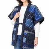 はんてん 袖無し 綿入り やっこ レディース 日本製 半天 どてら 久留米 ランダム切り替え 13750/13100 KU-03 保温 奴 袖無し 半天 袢纏  丹前 冬 暖かい 部屋着 誕生日 ギフト 冬 ちゃんちゃんこ どんぶく 誕生日 ルームウエア 防寒着 冬 クリスマス ギフト 贈答