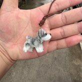 シュナウザー バッグチャーム 犬 キーホルダー ぬいぐるみ マスコット ミニチュアシュナウザー グレー ブラック 立ち耳 たれ耳 バッグアクセサリー かわいい 犬グッズ ギフト