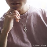 ハワイアンジュエリー シルバー ペアペンダントトップ 2個セット 刻印 無料 ジルコニア クロス 十字架 レトロ シンプルシルバー925 ネックレス チェーン別売 ペンダントヘッド カップル 夫婦 プレゼント ハロウィン 【品番：SP2569P】