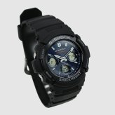【レビューで延長保証 11年】カシオ CASIO G-SHOCK G-ショック 電波ソーラー AWG-M100SB-2A ANALOG-DIGITAL M100 SERIES ネイビー ブラック メンズ デジタル 腕時計 ギフト プレゼント【海外正規品】送料無料