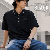  Reebok リーボック ポロシャツ メンズ 半袖 ボタンダウン ドライ 吸汗速乾 襟ライン ワンポイントロゴ ブランド 無地 スポーツ ゴルフウェア オフィスカジュアル 黒 白 Ｍ L LL 3L 大きいサイズ 春 夏 秋 2025ss ユニセックス karlas別注