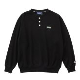 【予約】GERRY ジェリー スウェット ヘンリーネック レディース メンズ gea-m0033 裏起毛 トレーナー 長袖 織りネーム 刺繍 防寒 ビッグシルエット オーバーサイズ アメカジ アウトドア ストリート カジュアル M L XL 2026FW  別注