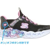 スケッチャーズ 光る靴 女の子 スリップインズ キッズ スニーカー スリッポン SKECHERS Slip-ins インフィニット ハート ライツ スパークル ハート ノーマル幅 303735L