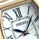 セイコー ルキア Grow 電波ソーラー 腕時計 ブランド レディース チタン SEIKO LUKIA HEE006J アナログ ホワイト ゴールド 白 日本製