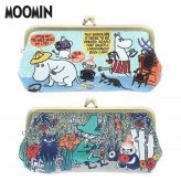 ムーミン ペンケース がま口 スリム ペンポーチ S2340984 定形外 送料無料 畳刺繍 部屋 森 メガネケース 小物入れ 筆箱 筆記用具 収納 コンパクト おしゃれ かわいい   Slim Metal clip type