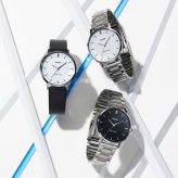 カシオ 腕時計 メンズ 収納ケース付き アナログ シルバー ブラック メタル シンプル 薄型 見やすい 防水 CASIO 海外モデル プレゼント 誕生日 夫 彼氏 父親 男性 記念日 ギフト 成人 卒業 入学