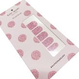 ケイトスペード ニューヨーク kate spade NEW YORK ネイルシール ネイル アート 10 nail decals 同デザイン 4点セット ピンクグリッター