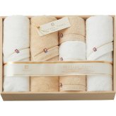 【直送】今治謹製 至福タオル バス フェイスタオルセット [26-7072-083] SH55150 今治タオル 木箱入り 綿100% なめらか 絹のような光沢 心地よい肌触り 日本製 内祝い お返し 贈り物 ギフト
