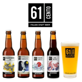 イタリア Birrificio 61cento 330ml 飲み比べ 4本セット ギフト 詰め合わせ 飲み比べセット クラフトビール ご当地ビール 地ビール 輸入ビール