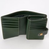 ベリーズヨーク　BELLIES YORK　二つ折り財布　BYTM1945GR　グリーン　緑色　ベジタブルタンニン　イタリアンレザー　牛革　”エイジングを楽しむ革小物”