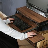 シンプルPCデスク フィット ナチュラル/ホワイト・ブラウン ブラック 2色展開 パソコンデスク ワークデスク 在宅ワーク おしゃれ 新生活 家具 インテリア 不二貿易