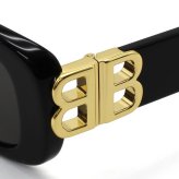 バレンシアガ サングラス BALENCIAGA BB0310SK-001 サングラス アジアンフィット ブラック グレー メンズ レディース ユニセックス
