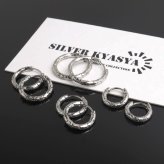 ステンレス 定番 フープピアス 不規則 カット シンプルピアス ゴールド シルバー 幅2.5mm 4サイズ プチプラ メタル 小さめ 細身 幾何学模様 セカンド キラキラ 両耳2点 レディース 女性 イヤリング 金属アレルギー対応