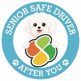 カーサイン 高齢者マーク SENIOR SAFE DRIVER マルチーズ ステッカー シール 直径13cm 肉球 日本製 車