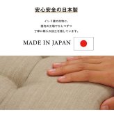 クッション シート リビング 日本製 オーガニックコットン 綿100% 無地 洗える 約40×50cm