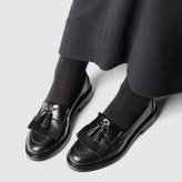 【正規品】 エネス ENESS KILT TASSEL LOAFERS キルト タッセル ST-4820 ローファー レザー レディース シューズ