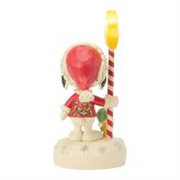 スヌーピー ライトアップ スタースタッフ 17.7cm クリスマス | ジムショア ピーナッツ グッズ フィギュア 人形 置物 彫刻 Jim Shore 正規輸入品