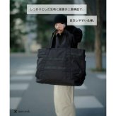 snowpeak Recycled Cordura Tote Bag トートバッグ トート 大容量 手持ち 普段使い シンプル レディース メンズ ギフト プレゼント ブラック bb26su002