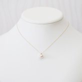 ［pearl600］ 8mm - 8.5mm ホワイトピンク ペンダント ネックレス 4月 誕生石 ダイヤモンド あこや真珠