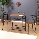 ダイニング3点セット WH 14599 ナチュラル/ホワイト・ブラウン 2色展開 ダイニングセット テーブルセット チェア 食卓 おしゃれ シンプル 新生活 家具 インテリア 不二貿易