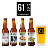 イタリア Birrificio 61cento 330ml 飲み比べ 4本セット ギフト 詰め合わせ 飲み比べセット クラフトビール プレミアムビール 地ビール 輸入ビール
