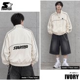 STARTER スターター スタンドブルゾン メンズ レディース sbm-6253トラックジャケット ナイロン タスラン メッシュ裏地 パイピング ワッペン ロゴ 刺繍 ジップアップ オーバーサイズ ストリート ヒップホップ ダンス M L XL 2026FW Karlas