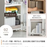 推し活 棚 推し活収納 ワゴン 隠す 収納 グッズ収納 Piilo ピーロ サイドテーブル ラック ドレッサー コンパクト 省スペース 隠しキャスター うちわ ペンライト ディスプレイ DVD CD B5 漫画 コミック 雑誌 アクスタ 可動 目隠し