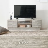 テレビ台 テレビボード ローボード 幅110cm 奥行30cm 32～49型対応 収納付き TV台 ロータイプ 可動棚 オープン収納 扉付き収納 スリム コンパクト ワンルーム 一人暮らし リビング収納 木目調 シンプル モダン 北欧風 グレー