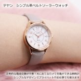 腕時計 ASS179 テヤン ソーラー 定形外 送料無料 フィールドワーク ソーラー充電 革ベルト 時計 レディース 時計 おしゃれ 小さめ かわいい