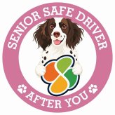 カーサイン 高齢者マーク SENIOR SAFE DRIVER スモールミュンスターレンダー ステッカー シール 直径13cm 肉球 日本製 車