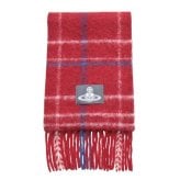 ヴィヴィアンウエストウッド マフラー Vivienne Westwood CHUNKY CHECK 8103014F-W01MO-H401 ユニセックス RED レッド チェック柄