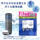 ブリタ ボトル型浄水器 アクティブ 0.6L ＋ マイクロディスク カートリッジ お徳用8個入 2点セット