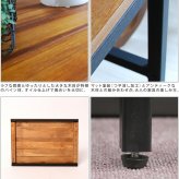 ラック 木製 アイアン シェルフ ブリック brick シリーズ4段 40×40×135 PRU-4040135 天然木 簡単組立 モダン アンティーク カフェ 収納 ウッド インテリア 棚 ブラウン オープン リビング 北欧 新生活