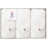 今治タオル 今治 綾 フェイスタオル 3枚セット [26-7538-031] IMT28301S ｜ 綿100％ 34×70cm 杉綾織で仕上げた立体的な織柄 ｜ ギフト 贈り物 内祝い お返し 出産祝い 結婚祝い 香典返し 御見舞い ご挨拶 ｜ タオルギフト 日本製 今治タオルブランド認定 ｜ 化粧箱入