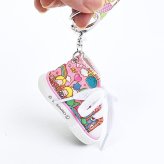 サンリオキャラクターズ スニーカーキーホルダー ラッピング柄 (ピンク) Sanrio