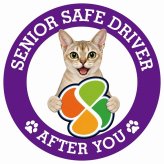 カーサイン 高齢者マーク SENIOR SAFE DRIVER シンガプーラ ステッカー シール 直径13cm 肉球 日本製 車