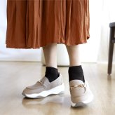 【きれいめスニーカー・5cm厚底】ビットローファー radiant幅広 レディース きれいめ スニーカー クリアストーン 軽量 3E フラットソール 脱ぎ履きラク 快適インソール 大人カワイイ 誕生日 結婚記念日 母 妻 祖母 娘 父 夫 祖父 息子 友達 親戚 兄弟 父の日 母の日 クリスマス ホワイトデー 卒業 入学 バレンタインデー ラッピング ギフト