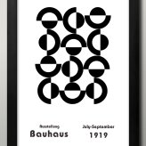 日本製 バウハウス BAUHAUS ミッドセンチュリー A3 サイズ ポスター アート おしゃれ 絵画 インテリア 北欧 イラスト マット紙 艶消し アートパネル 額 フレーム デザイン 壁掛け ギフト 新築祝い ディスプレイ  速達 送料無料
