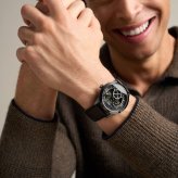 フォッシル FOSSIL 腕時計 メンズ TOWNSMAN アニメーション デジアナ ブラウン レザーウォッチ FS6191【2026 新作】