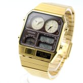 シチズン アナデジテンプ CITIZEN ANA-DIGI TEMP 復刻モデル 腕時計 メンズ レディース ゴールド JG2103-72X