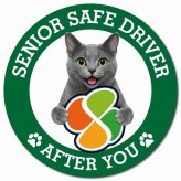 カーサイン 高齢者マーク SENIOR SAFE DRIVER コラット マグネット 強力 直径13cm 肉球 日本製 車 ステッカー