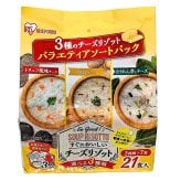 アイリスフーズ スープリゾット 即席リゾット3種アソート 21食 トリュフ風味・チーズきのこチーズ・ほうれん草チーズ 乾燥ごはん入り #84212　朝食 夜食 軽食 常温食品 食品ストックお湯で3分