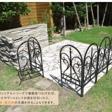 ガーデン エクステリア イージーゲートセット フィニアル フェンス ゲート 扉 アイアン ガーデニング 枠 柵 仕切り 目隠し 境目 クラシカル アンティーク トレリス ベランダ つる 薔薇 バラ 朝顔 園芸 ラティス 新生活