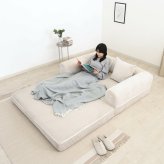 だらりんソファ シフォン ベージュ・ブラウン 2色展開 リビング ローソファ くつろぎ おしゃれ シンプル 新生活 家具 インテリア 不二貿易