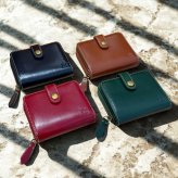 ベリーズヨーク 二つ折り財布 メンズ レディース 本革 牛革 コンパクト財布 小銭入れ付き カード収納 ブラック ブラウン グリーン レッド 誕生日 プレゼント ギフト BELLIES YORK 成人 卒業 入学