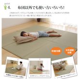 ベッド 寝具 マットレス シングル 三つ折り い草 置き畳 国産 『い草マットレス』 約100×210cm （裏:不織布）